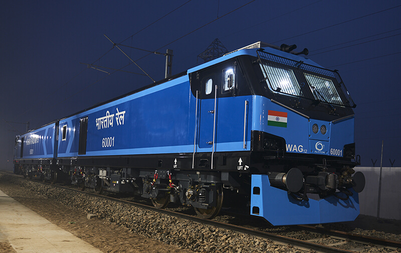 Alstom Completes First All-Electric Locomotive at Indian Facility